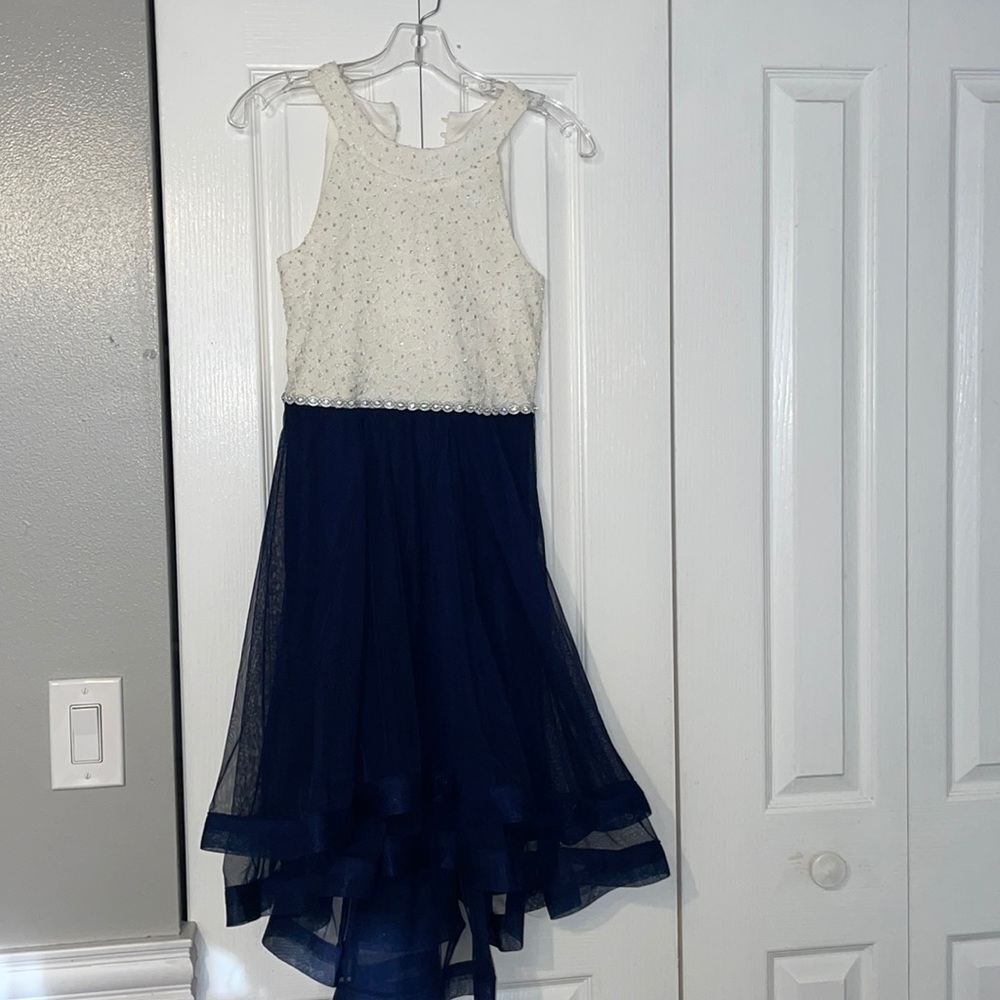 Blue long dress